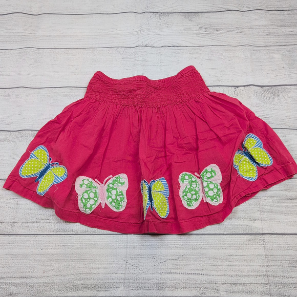 9/10 Mini Boden Smocked Butterfly Skirt - Picture 1 of 6